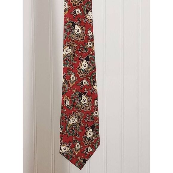 100% Silk Balacine The Tie Works Disney Mickey Mouse Tie - Picture 3 of 5